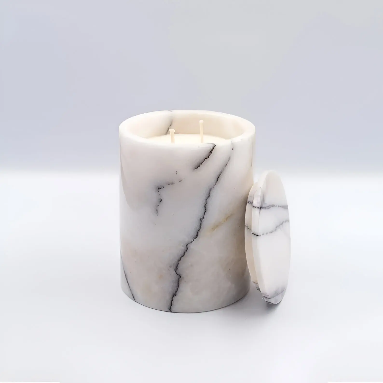 Wholesale Stone Candle Marble Holder Agate Candle Stand Table Top Handmade  Jar Decorative Candle Holder Home Decor