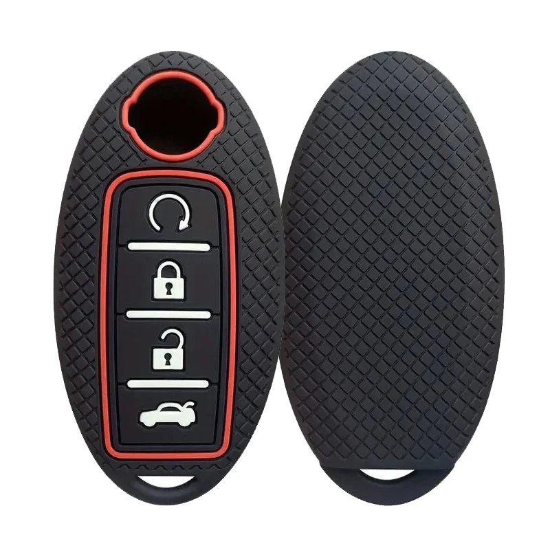 Rubber Remote Protector Holder for New Type Remote Nissan Rogue Silicone Keyless Key Fob Cover Case