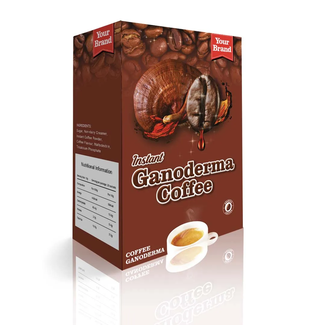 ODM растворимый Ganoderma кофе Органическая смесь грибов для продуктов здоровья