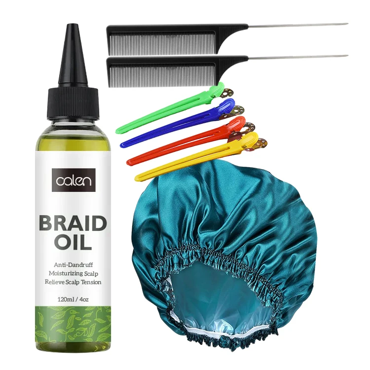 Oalen Private Label Anti-Itch Soothing Scalp Rejuvenates Braid And Twists Braid Oil