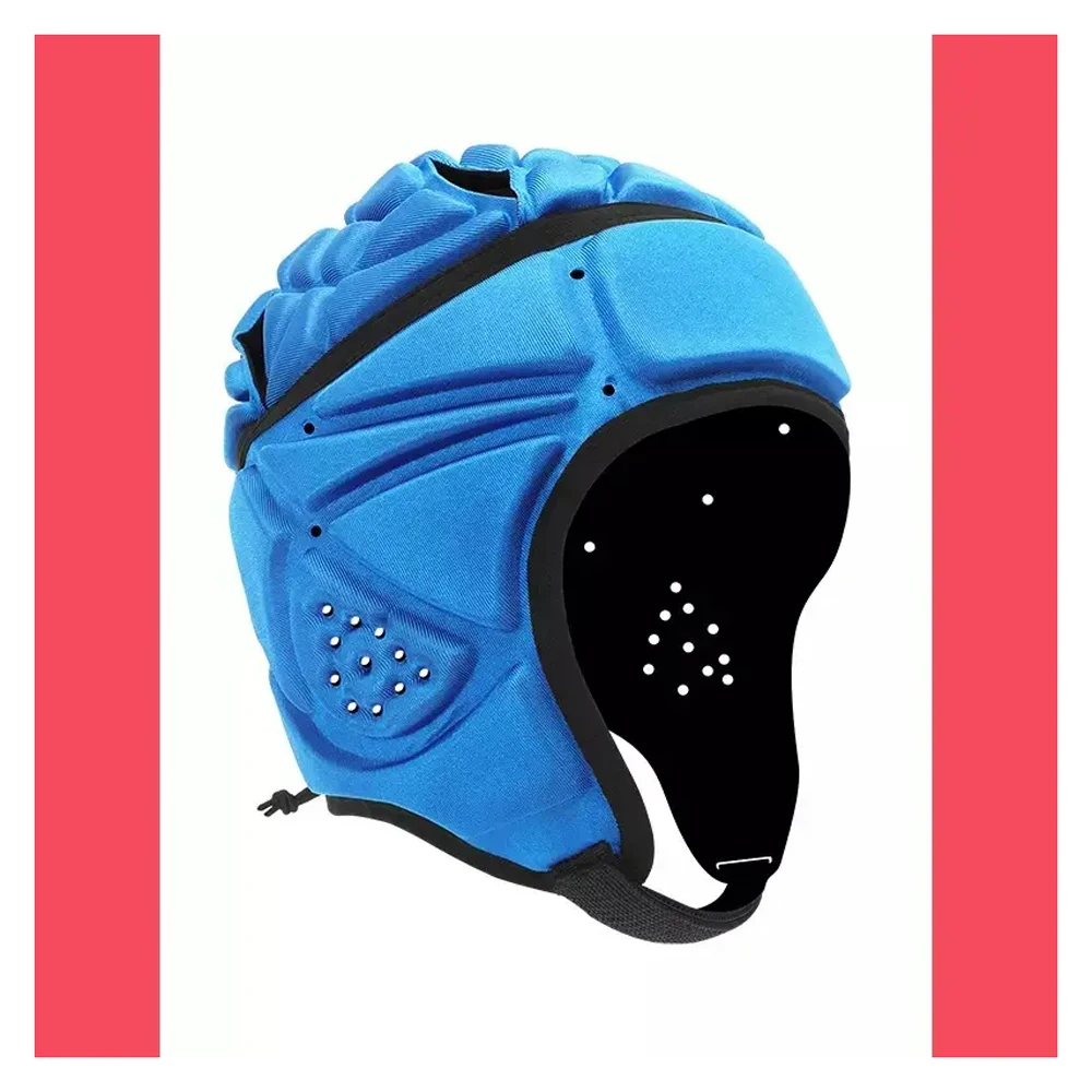 Outdoor Sports Football Rugby Crash Headgear EVA Helmet Surfing Hat Safety Rugby Football Soft Shell Helmet