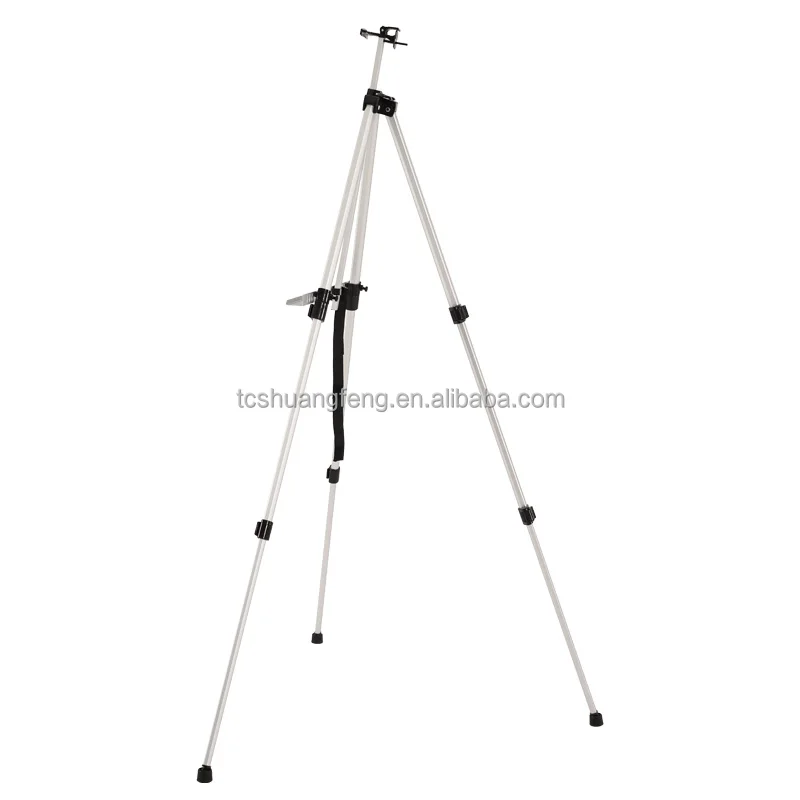 Metal Easel Floor Stand Aluminum Metal Tripod Adjustable Easel for Painting