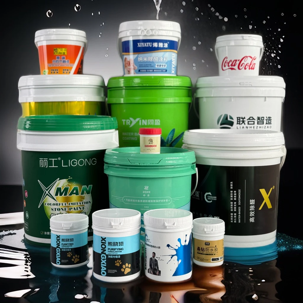 Пищевой полипропилен HDPE 150 мл 350 500 600 1l 2l 3l 5l 6l 10l 15l 18l 20l 25l 28l 30l пластиковые ведра с крышкой и ручкой