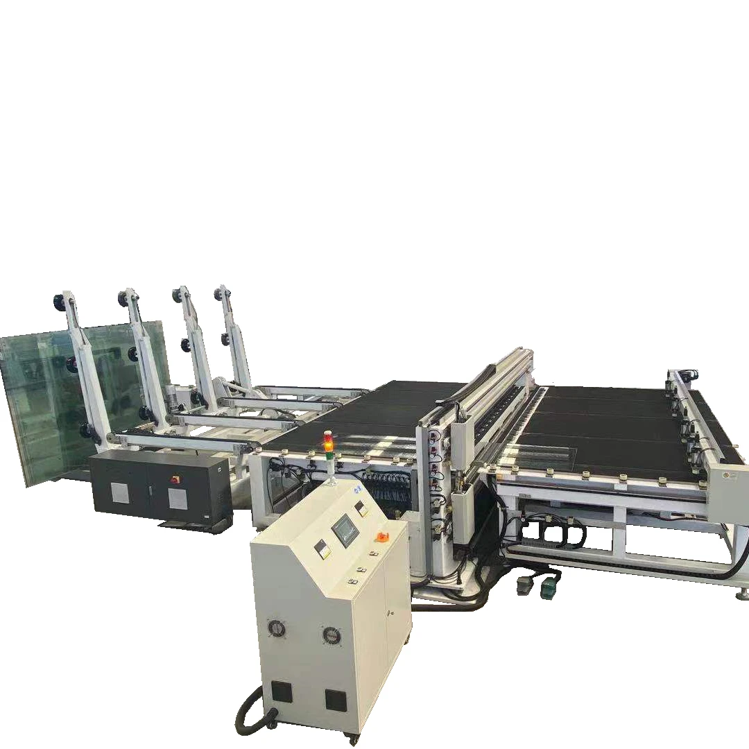 Fully Automatic Laminated glass cutting machine with loading ,breaking and transfer function
