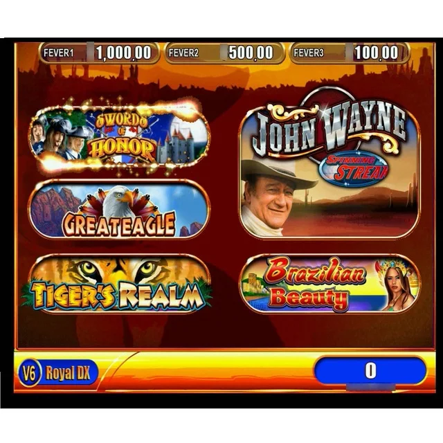 Royal DX 5 in 1 V1-V6  multi game  arcade game machine WMS550 POG game board factory