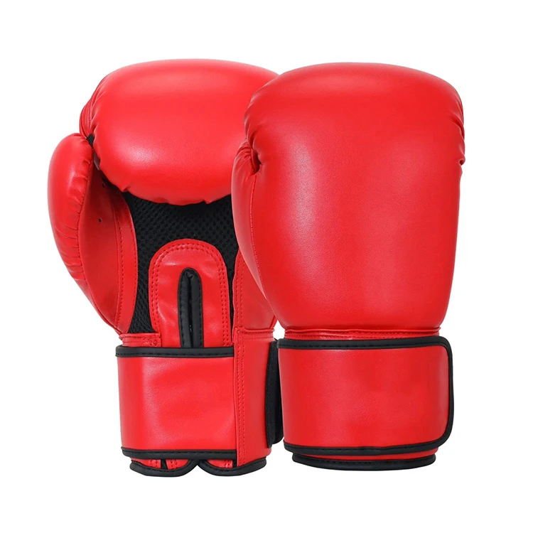 Wholesale high quality black 12oz boxing gloves adult professional lace up  custom logo boxing gloves