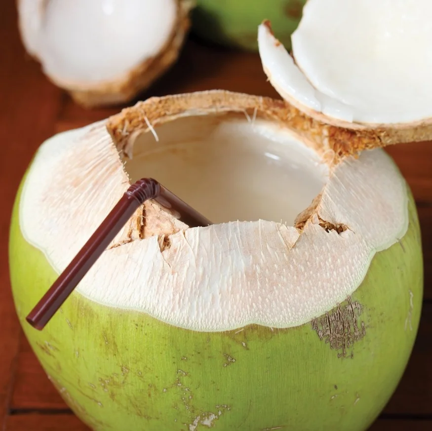 Fresh green young coconut Top quality best price coconut for wholesales 9 Pcs/carton Good Diamond Shape Green