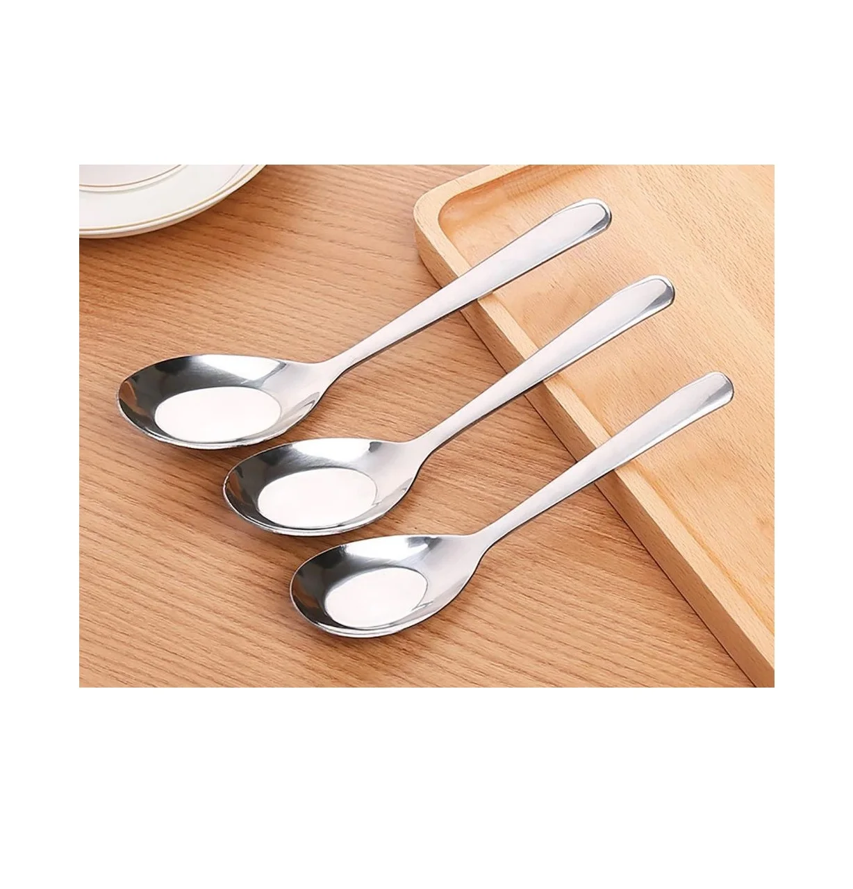 Stainless steel soup spoon Cookware Factory Wholesale Stainless steel Soup Spoon customized size and sale