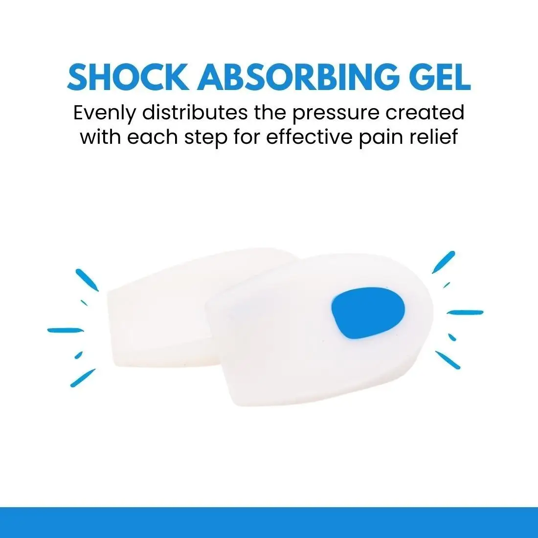 Comfortable Silicone Gel Heel Cup insole for foot