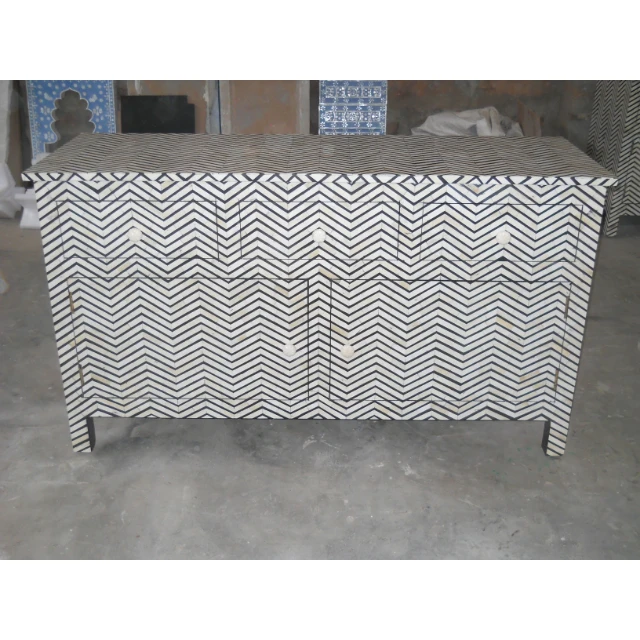 2024 Bone Inlay Furniture High Quality Bone Inlay Chest Drawer Luxury Bedroom Chest At Wholesale Price Room Furniture For Sale