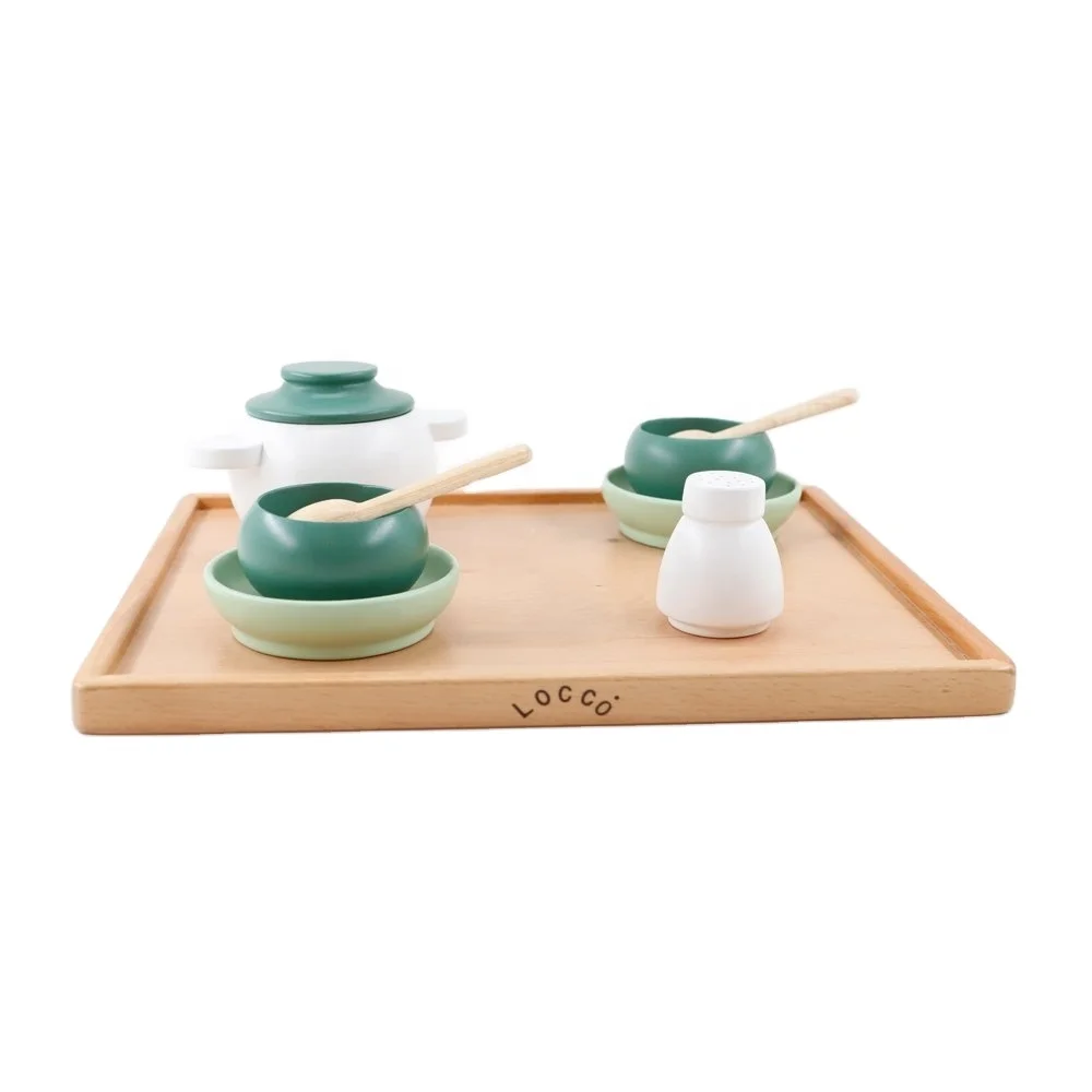 Locco Wooden Dinnerware Set-Mother Baby Products & Toys  Baby Activity Sets  Household Toys  Household Toys