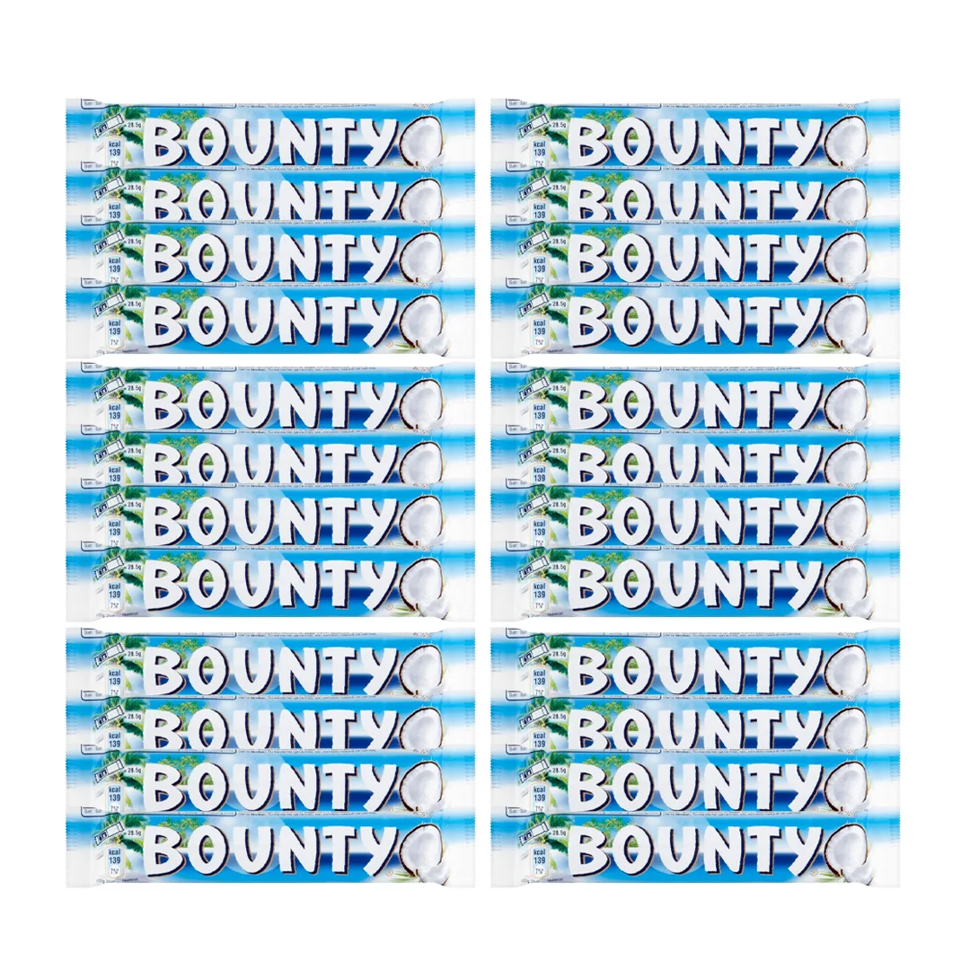 Оптовая продажа батончик шоколада с кокосовым покрытием 1 коробка 24 шт.