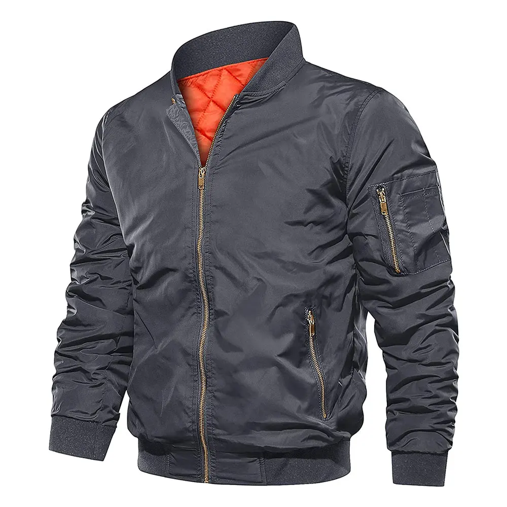 New Top Men Winter Professional Manufacturing Sports Bomber Jacket Men Wholesale Low Price