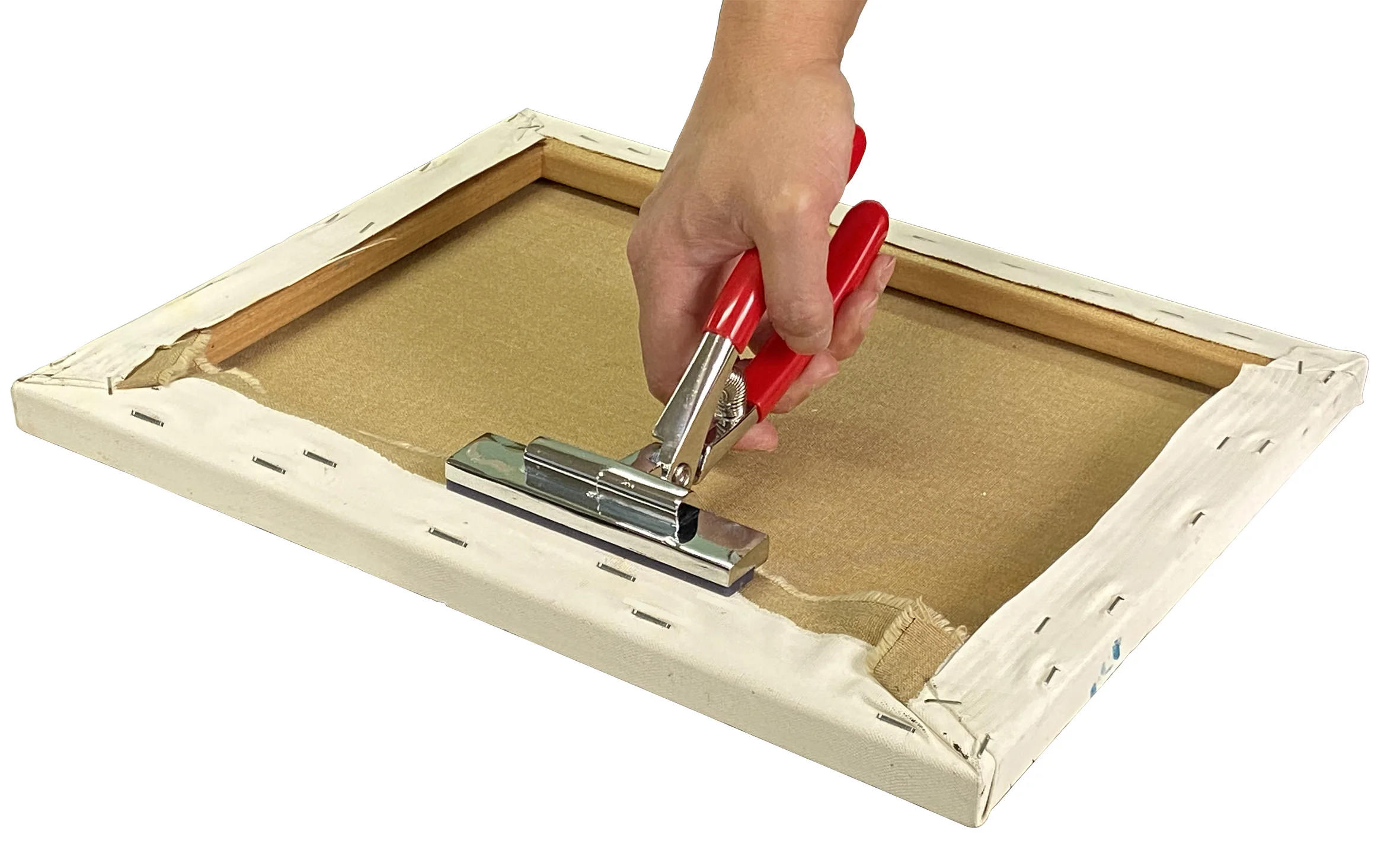 APLUS GMP-D120 red handle 12cm width mouth stretcher canvas pliers with rubber strip spring