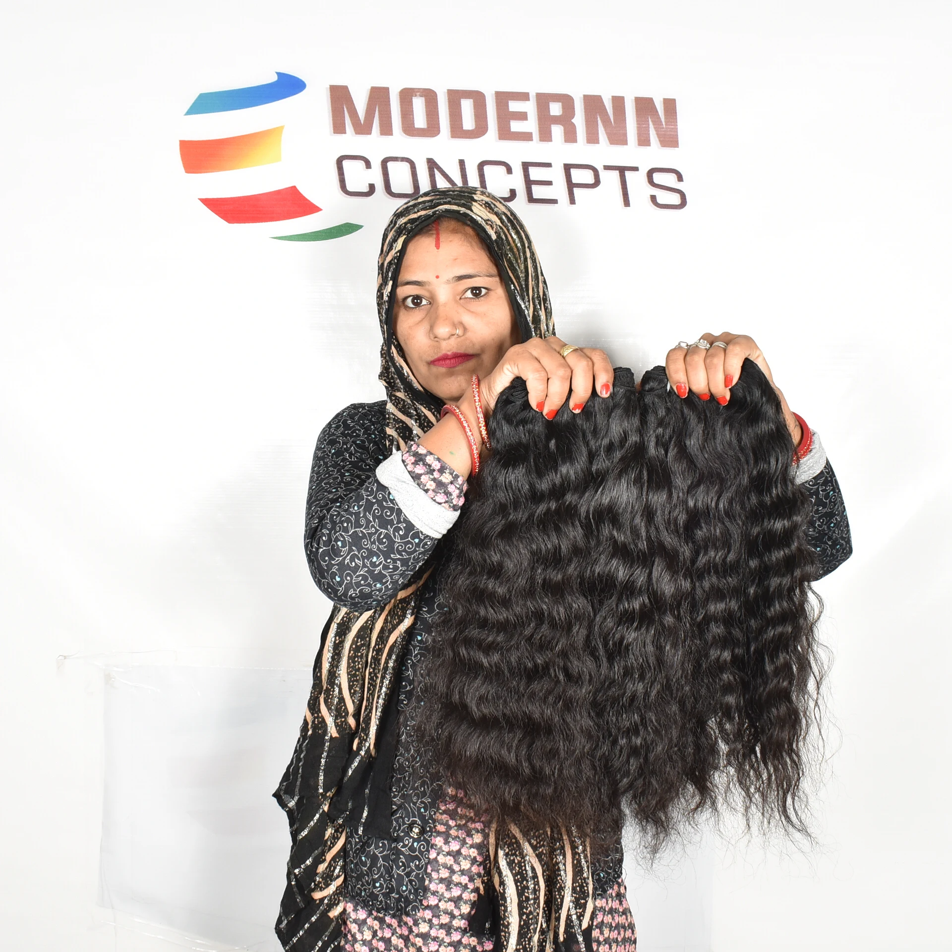 Raw One Donor Vietnamese Human Hair Chemical Processing Free Virgin Lice-Free Wavy Black Natural Bundles Temple Source Deep Wave