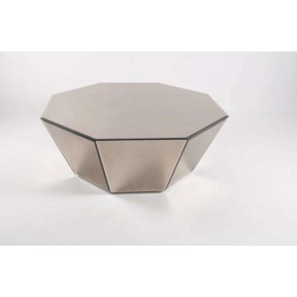 Centre Coffee Table Mdf Wooden Body Mirror Coated 90*90*40 CM  0.34 cubic meters/35 kg
