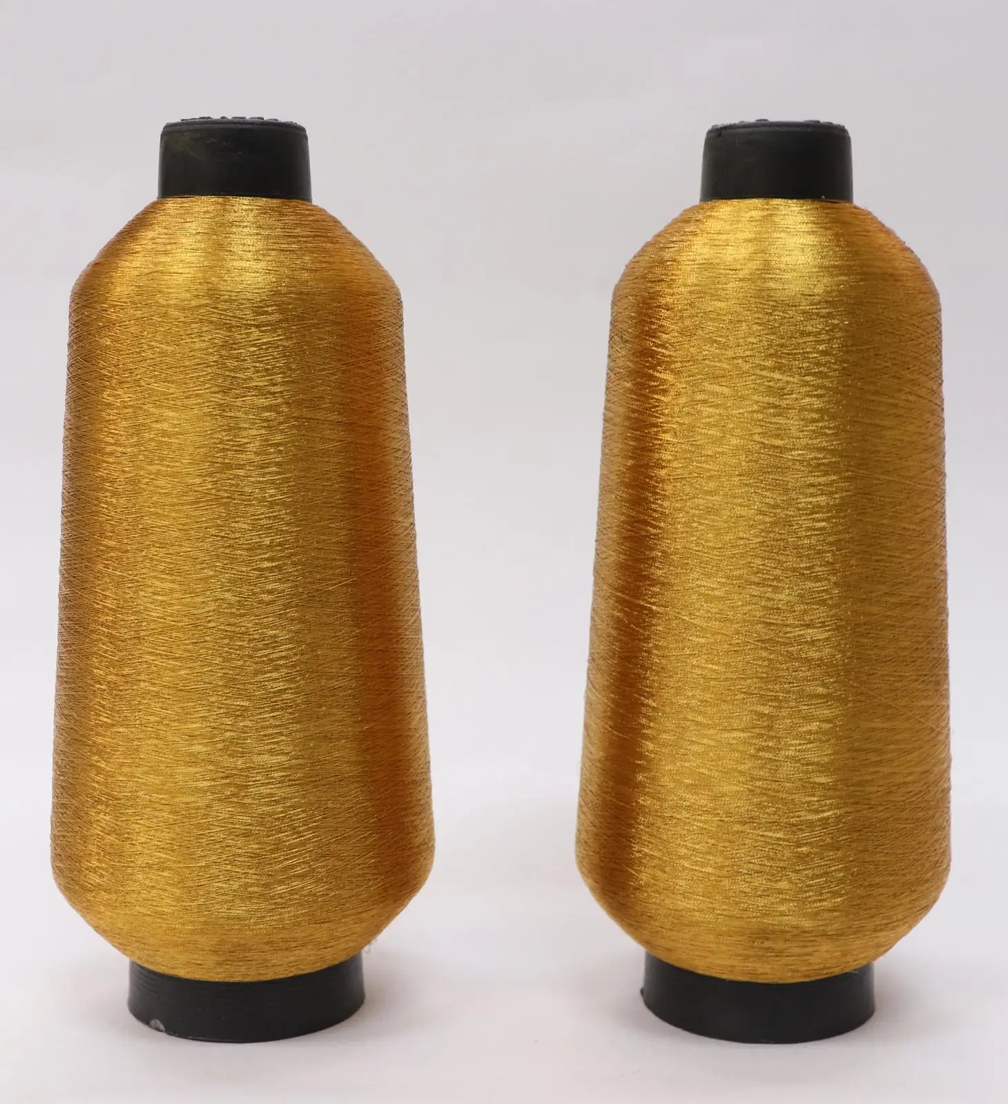 Metallic copper cone High Tenacity jari kasab Embroidery yarn polyester yarn weaving seawing