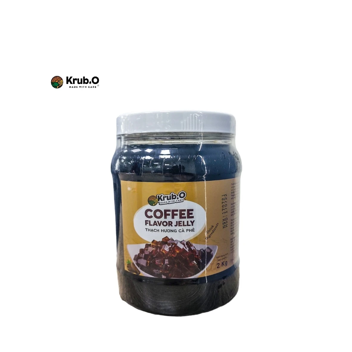 Coffee Flavour Jelly Bubble Milk Tea Topping Ingredients Coffee Jelly For Bubble Tea soft drinks Wholesale suppliers