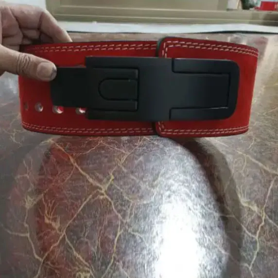 Cowhide Leather Adjustable Weight Lifting Belts for Sale Buckle Belt 10mm 13mm Thickness Genuine Leather Weightlifting Belt
