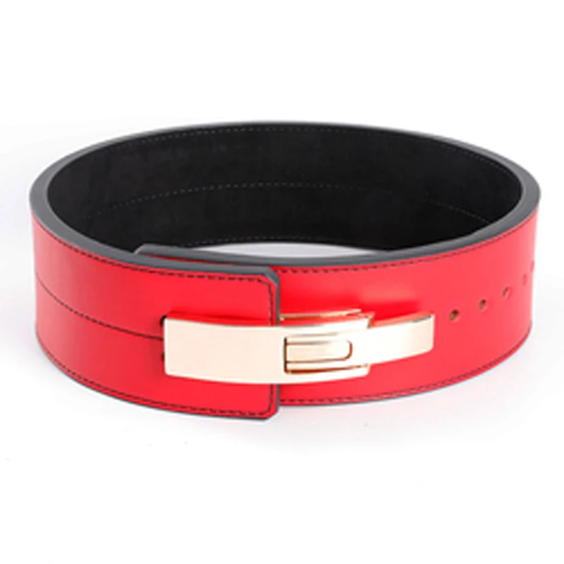Lever Powerlifting Belt Custom Lever Belts Back Support Gym Fitness Leather Powerlifting Weight Lifting Belt