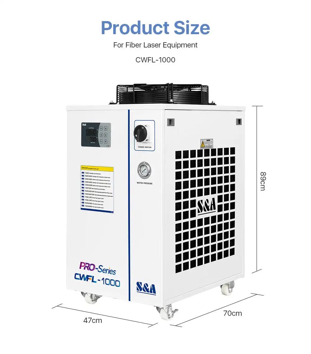 GYC LASER S&A CWFL-1000 Fiber Industrial Water Chiller