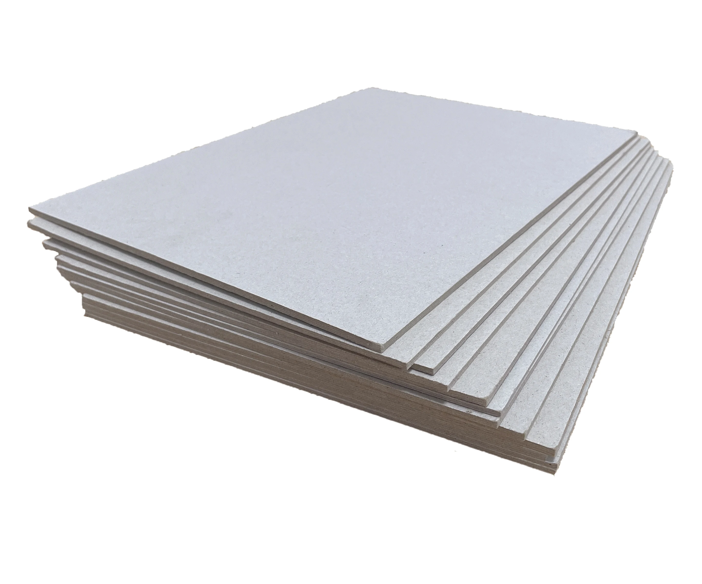 Hot Sale Grey Chipboard 300-2400gsm Professional Customized Uncoated Paperboard for Boxes Hongkai Brand