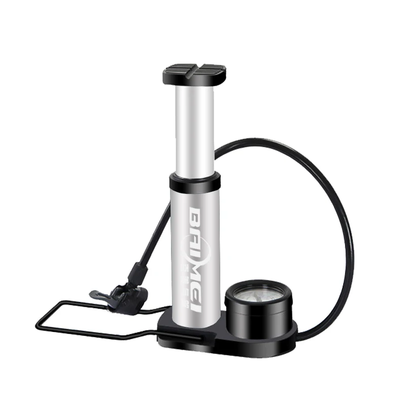 2024 Hot sale 160 PSI Bicycle Floor Pump Bike Pump Portable Air Floor Bike Foot Pump