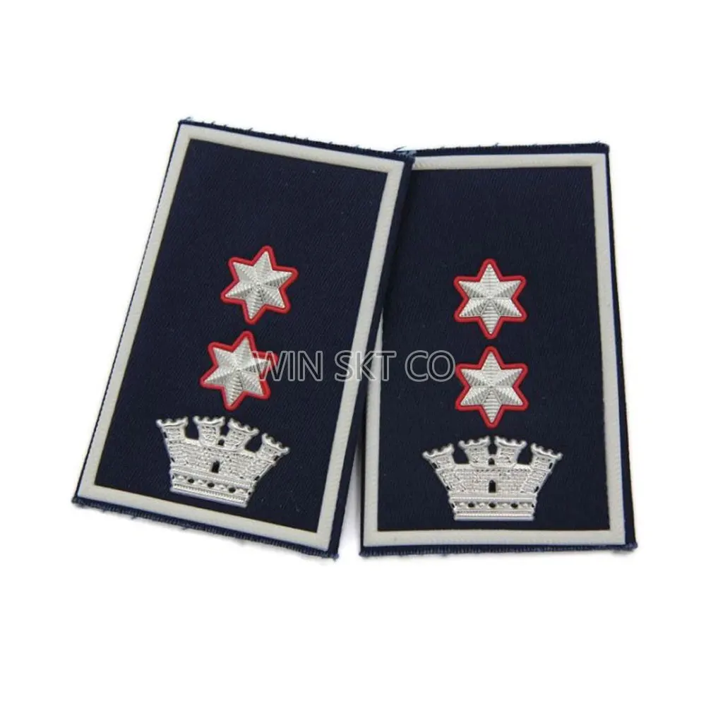 High Quality Customized Uniform Epaulettes Fashion Bullion Wire Design Less Price New Items for Sale