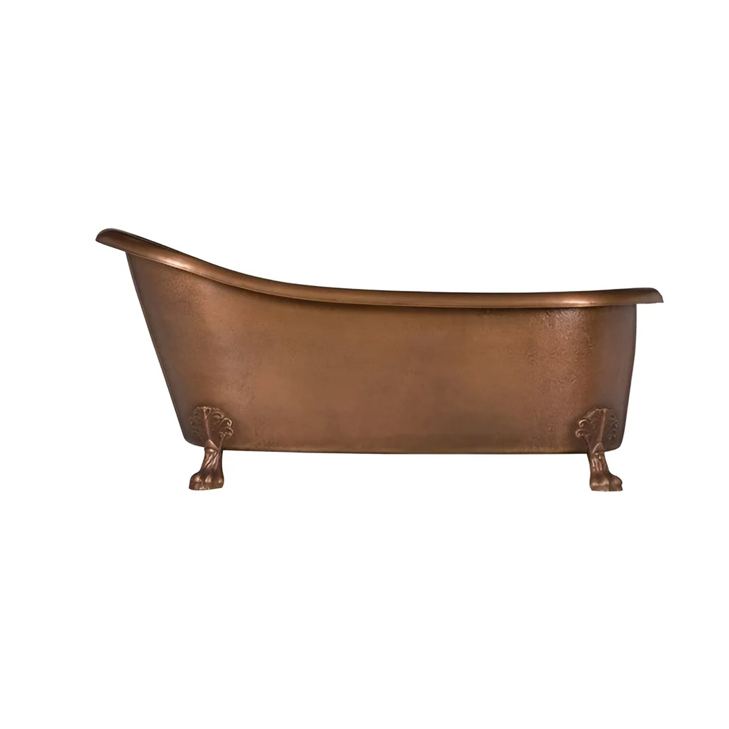 Handmade Copper Bathtub Antique Copper Metal Bathtub Vintage Custom Made Copper Bath Tub With Decorative Legs Freestanding