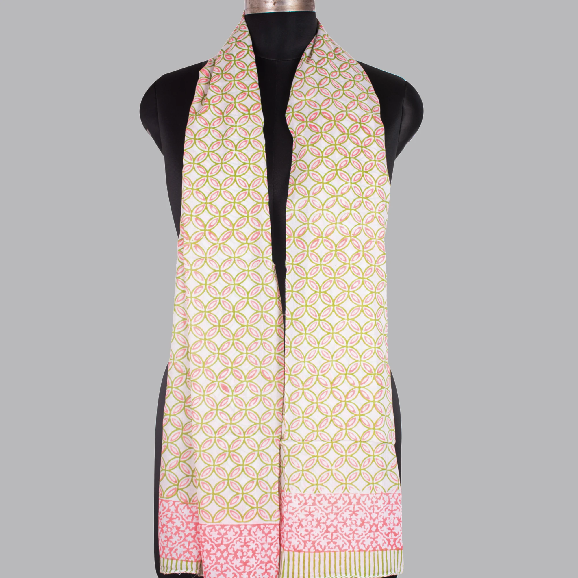 Custom Designed Indian Cotton Scarf Block Print Beach Sarong High Quality Handmade Pareo for Women Shawls Wholesale