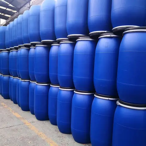 50 л hdpe синие пластиковые бочки барабан с резьбовой крышкой и ручкой
