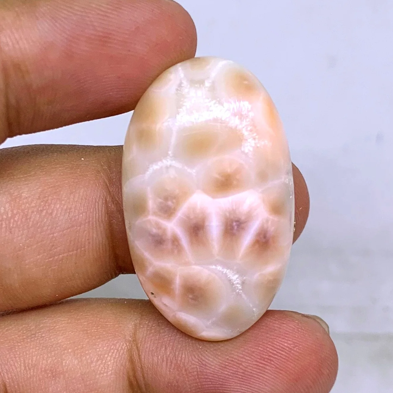 100% Natural Rare Thomsonite Gemstones Loose gemstones Making For Jewelry Cabochon33 Ct. 34X20X7 mm TM-08