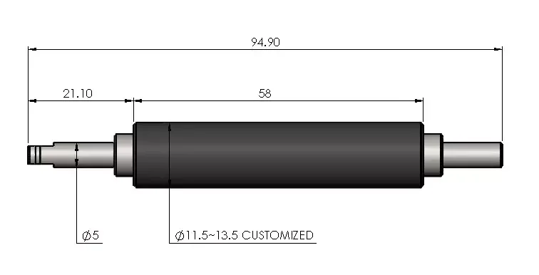 Cold Laminator Rubber Roller For Industrial
