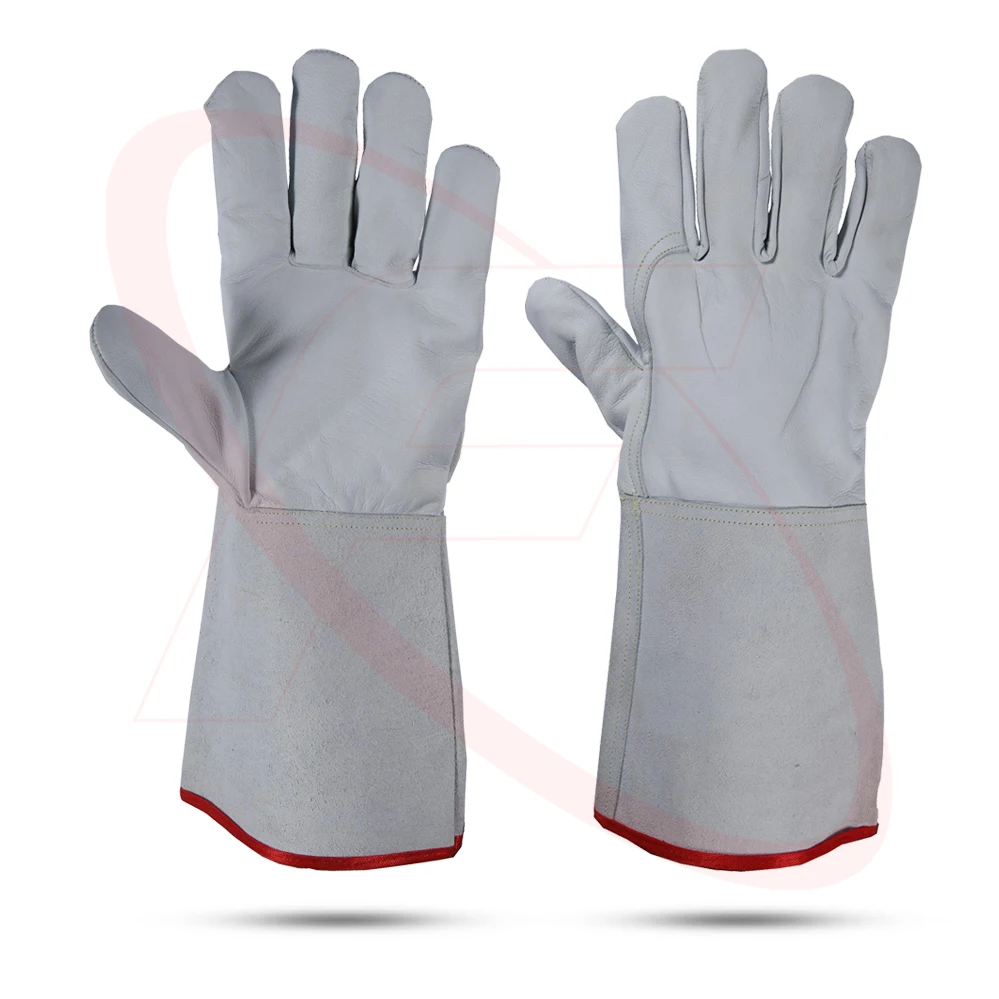Large Leather Gloves for Working Fire Resistant Tig Welding Safe Pakistan Design with Comfort Safety Mind Manufactured Dexterity
