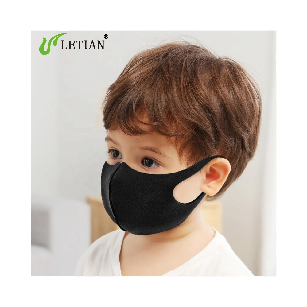 LETIAN anti-dust children color Kids Polyurethane Sponge Masks (non-medical)