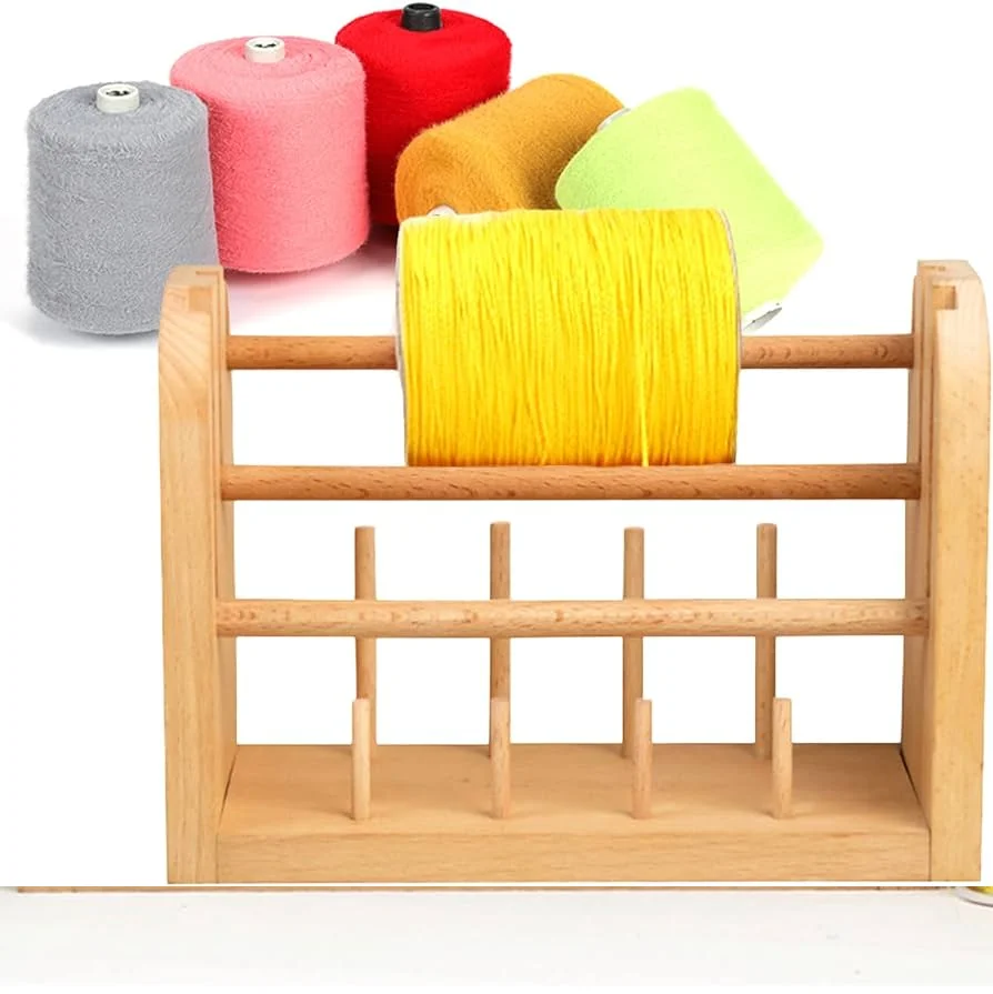 Wooden Yarn Holder With Crochet Accesories Spool Holder With Twine Available At Wholesale and Factory Price From Indian Exporter