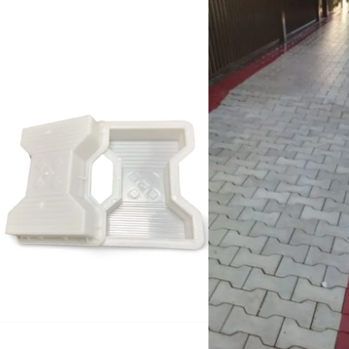 Plastic Brick PP Mold DIY Path Maker Middle Of Hole SHape Garden Path Concrete Plastic Brick Mold Paving Pavement Walkway Molds