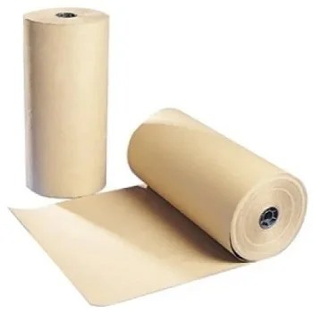 Hot sales  quality waterproof brown wrapping pe silicone coated one single side release kraft paper roll available for sale