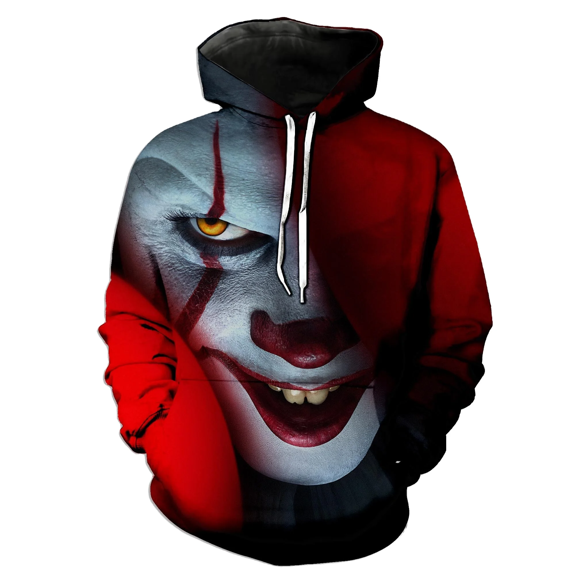 Hot Joker 3D Printed Hoodies Men Horror Movie Men Casual Fashion Funny Oversized Pullover Hoodies
