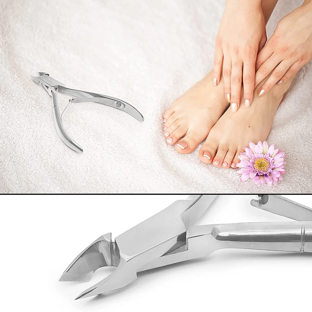 Wholesale Cuticle Nail Nipper Mirror Finish Sharp Blade Nail Clipper Nail Nipper 3mm Tip For Thick And Ingrown Toenails Nipper