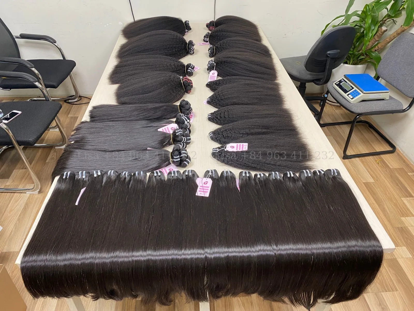 Natural Straight Vietnam Hair Bundles 20 inches Super Double Drawn  from BIGG Manufacturer Human hair weave to do Wig