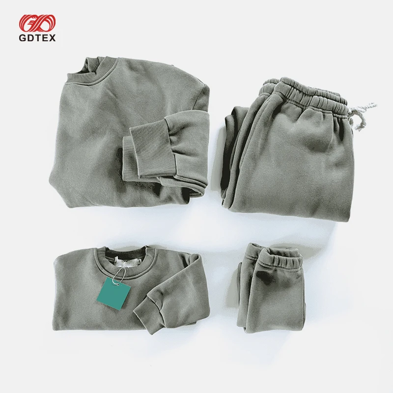 GDTEX Custom Negotiable Price Custom Logo Mommy And Me Oversized Pullover Sweatsuit Set NOTICE This Link Is For Kid Jogger Set