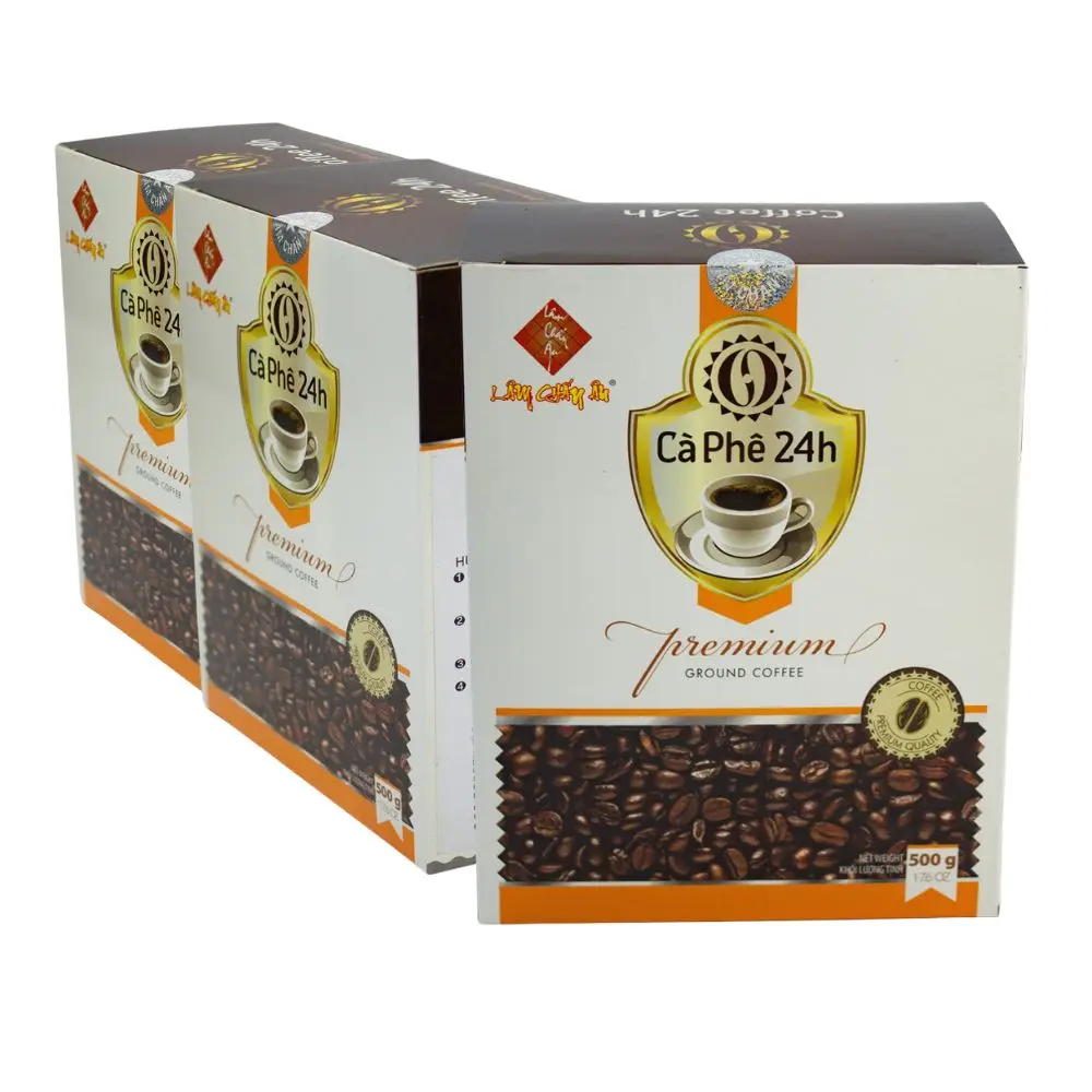 Pure coffee  clean coffee  Use With Boiling Water With Packing In Box  manufactured in Vietnam  Good Quality  24H Coffee