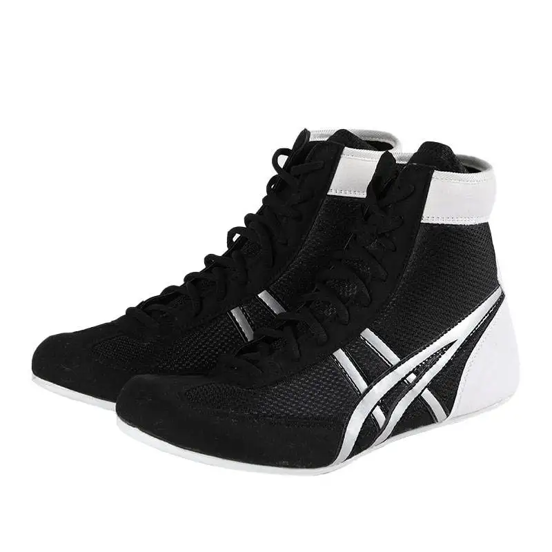 Custom Professional Youth Martial Arts Training Sports Make Zapatos De Boxeo Boxing Wrestling Shoes