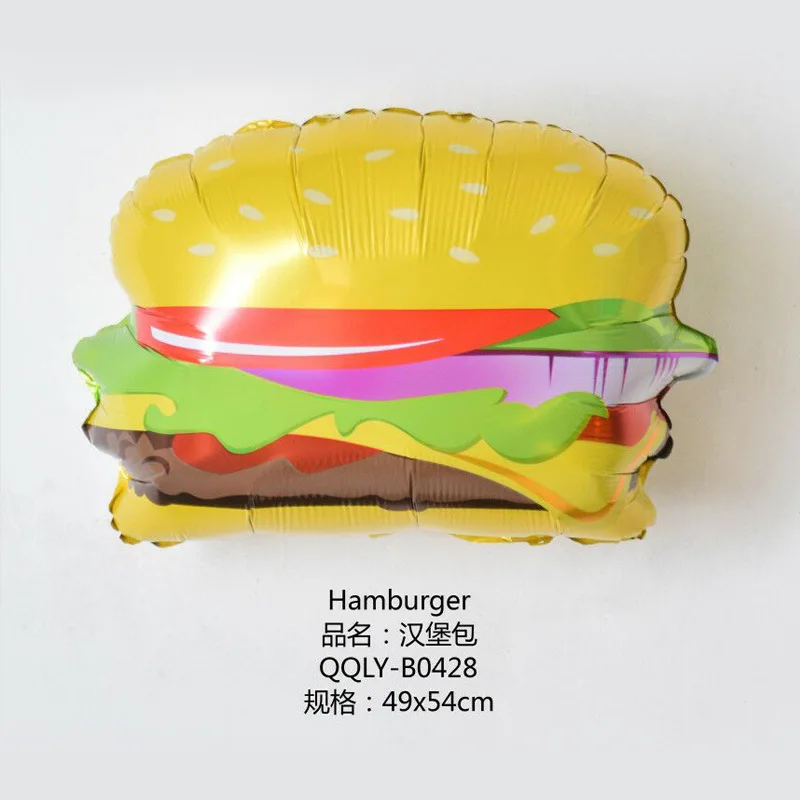 Longstar Dessert balloons donuts phi popcorn hot dog king cones birthday ice cream hamburgers Foil Balloon Series