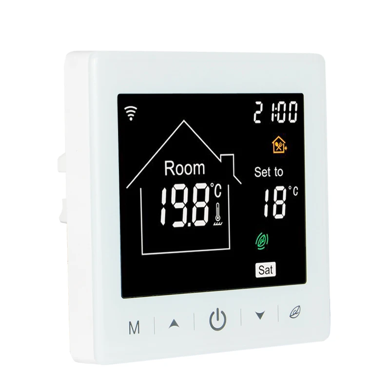 Smart heating Thermostat  Design LCD Color Display Temperature Control Panel Sauna Room Digital Underfloor Heating