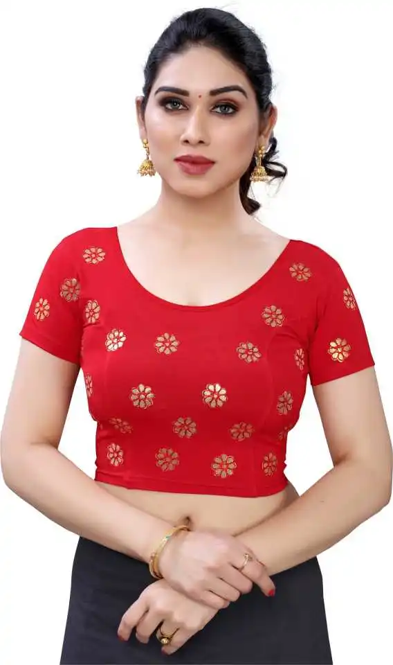 ready made blouse Western Design With Chikan Work saree blouse readymade women sexy readymade saree blouse wholesale