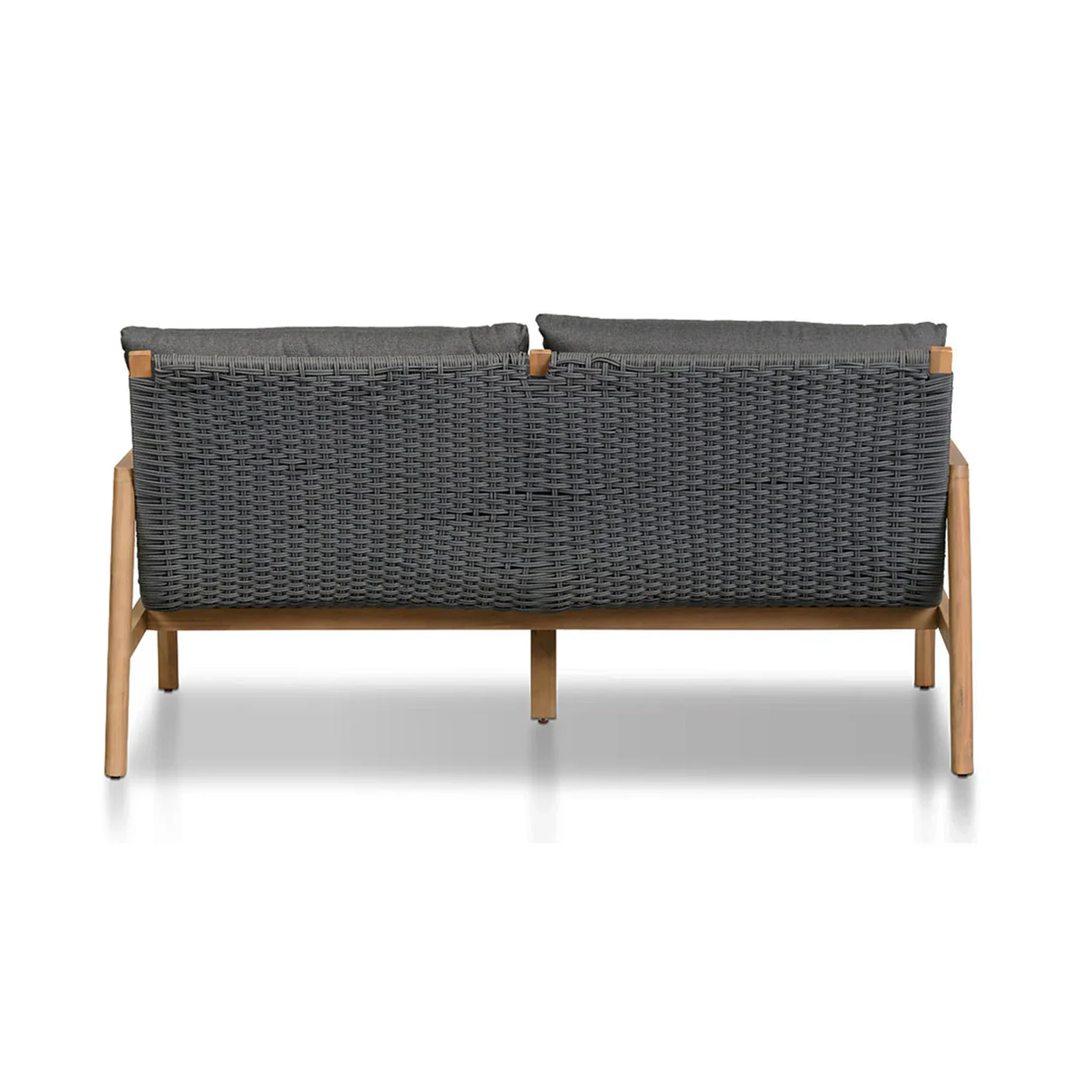 Outdoor Garden Sofa Set Solid Teak Wood Rattan And Cushion Hotels Apartments - Octa