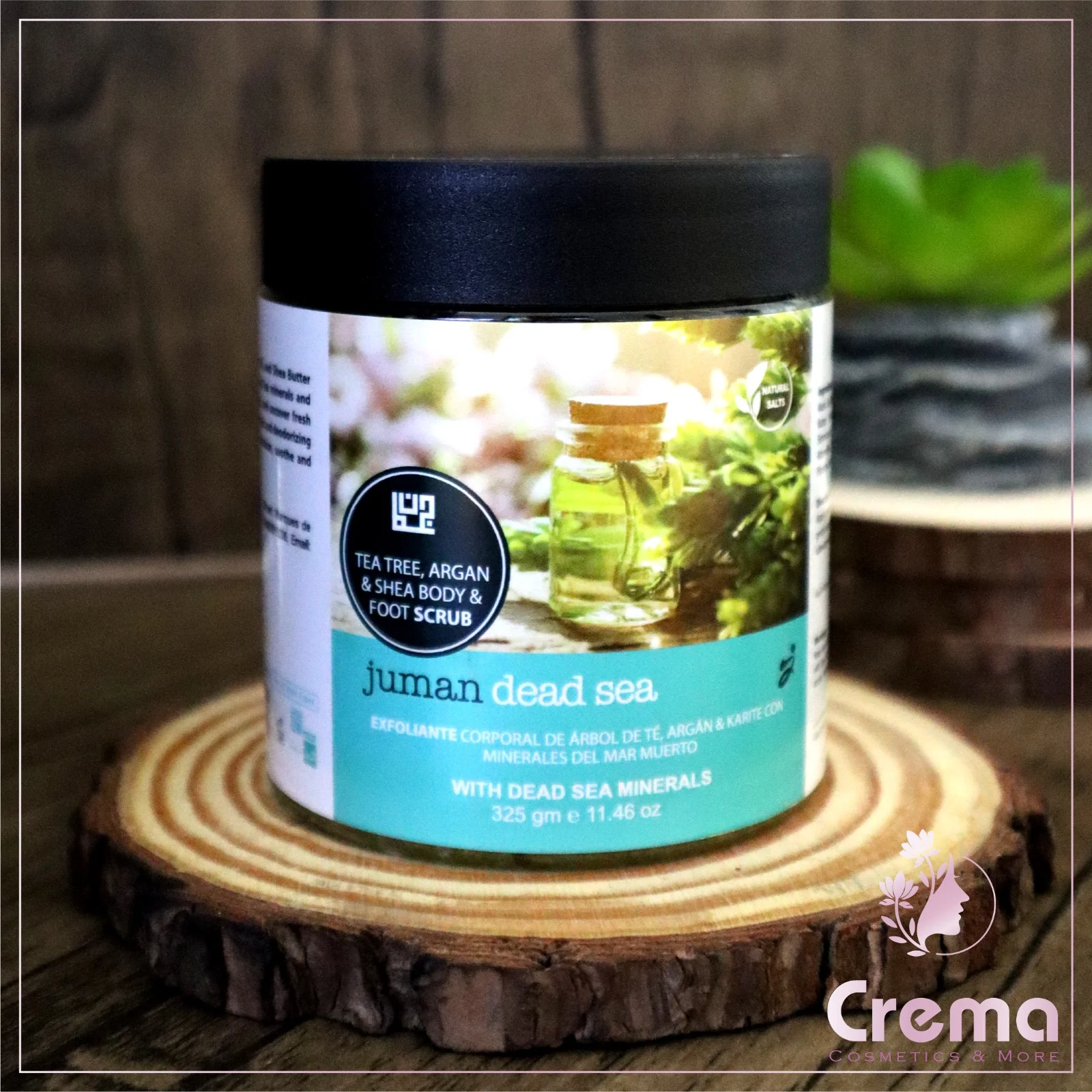 Tea Tree, Argan & Shea Body and Foot Scrub with Dead Sea Minerals