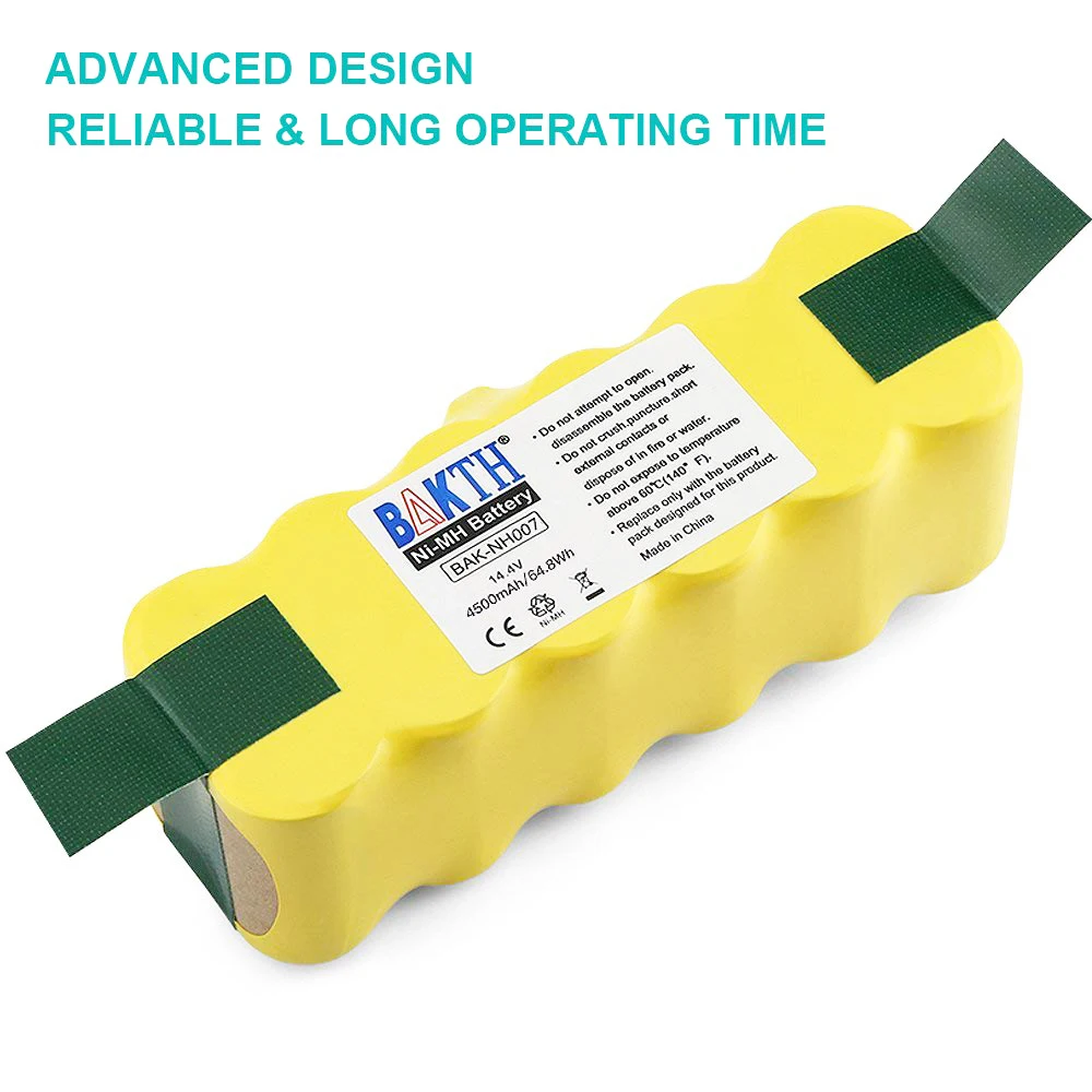 NI-MH 14.4V 4500mAh Battery Replacement for Robot Vacuum Cleaner